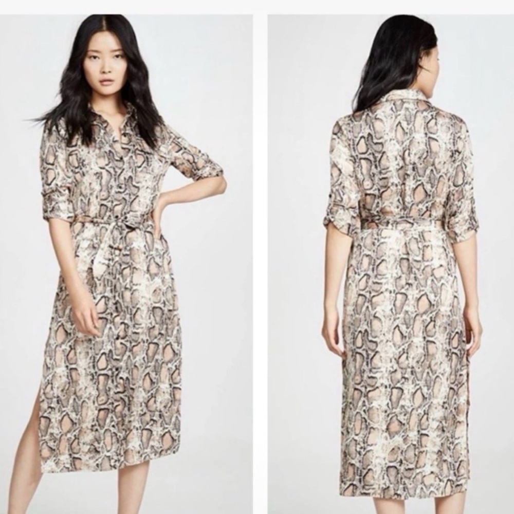 Printed Maxi Shirt Dress BB Dakota Sz S